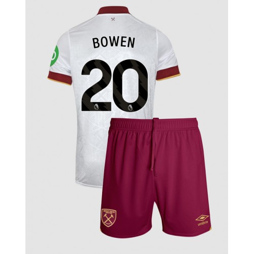 Fotballdrakt Barn West Ham United Jarrod Bowen #20 Tredjedraktsett 2024-25 Kortermet (+ Korte bukser)